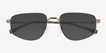 Light Brown Collin -  Métal Lunettes de soleil