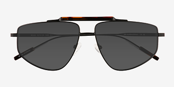 Tortoise Satin Black Rilee -  Métal Lunettes de soleil