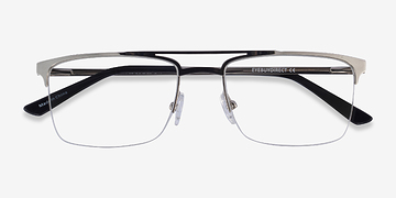 Argenté Huddle -  Métal Lunettes de vue