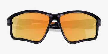 Noir Flip -  Plastique Lunettes de soleil
