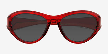 Clear Red Bedrock -  Plastique Lunettes de soleil