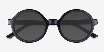 Noir Wylie -  Plastique Lunettes de soleil