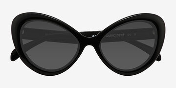 Noir Babe -  Plastique Lunettes de soleil