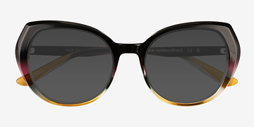 Black Yellow True Colors -  Plastique Lunettes de soleil
