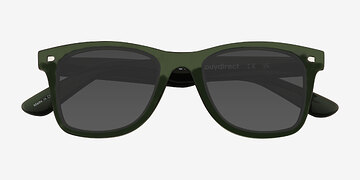 Clear Green Finlee -  Plastique Lunettes de soleil
