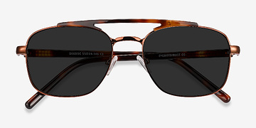 Tortoise Brown Decode -  Vintage Acetate, Metal Lunettes de soleil