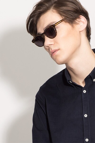 Lunettes de soleil ovales colorées