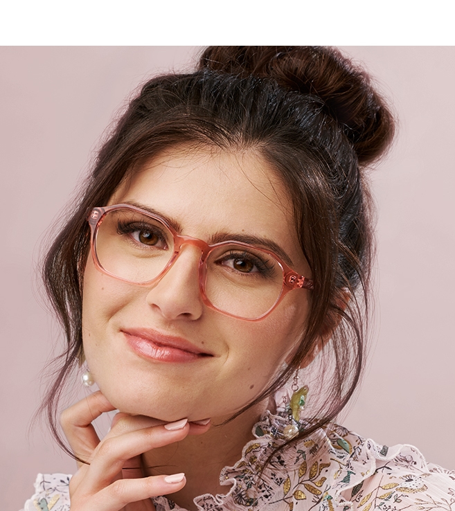Orchid eyeglasses