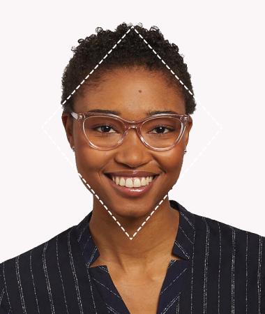 Lunettes pour visages en losange