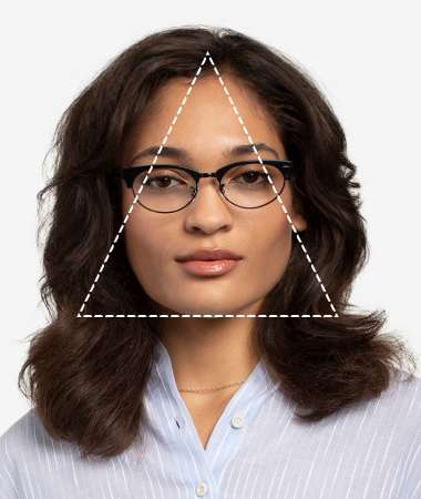 Lunettes pour visages en triangle
