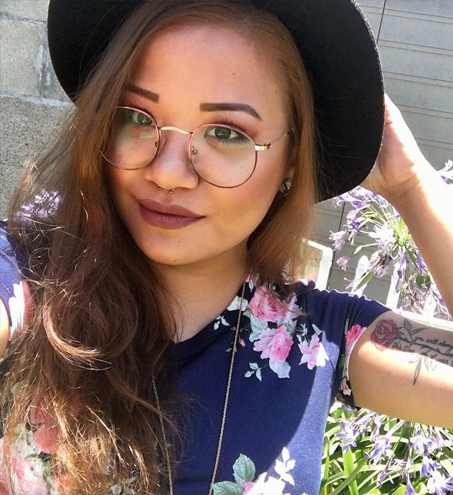 Brown Golden-Round-Eyeglasses for Women