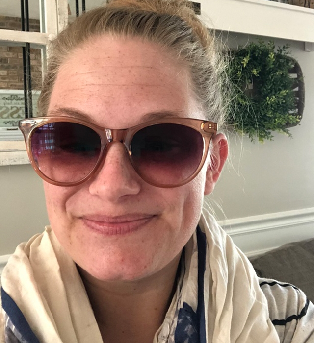 Clear Brown-Horn-Sunglasses for Women