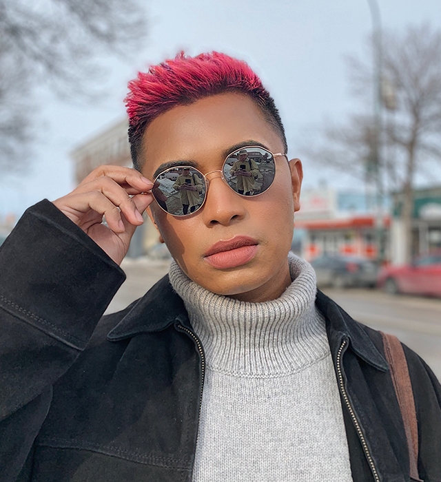 Rose Gold-Round-Sunglasses for Men